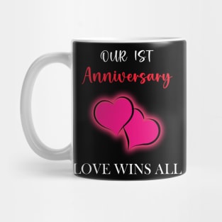 First Anniversary Couple Cute Mug